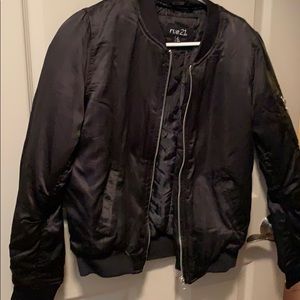 Black bomber jacket